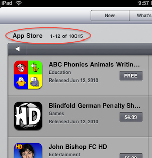 �O����(y��ng)���̵ꔵ(sh��)��(j��)�@ʾ��iPad��(y��ng)���ѽ�(j��ng)ͻ��1�f��(g��)